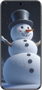 Силиконовый чехол Снеговик для Huawei Pura 70 - 5826u-3703 изображение 