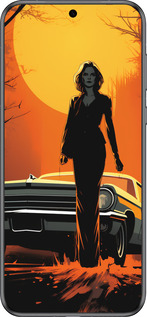 Силиконовый чехол Чехол для телефона Девушка возле автомобиля для Huawei Pura 70 - 5946u-3703 изображение 