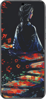 Силіконовий чехол Мрійлива дівчина для Huawei Pura 70 - 6042u-3703 изображение 