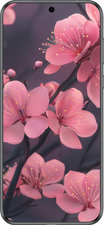 Силиконовый чехол Пурпурная сакура для Huawei Pura 70 - 6075u-3703 изображение 