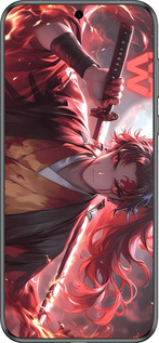 Силиконовый чехол Аниме воин для Huawei Pura 70 - 6281u-3703 изображение 