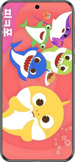 Силиконовый чехол Бейби Шаркс для Huawei Pura 70 - 6305u-3703 изображение 