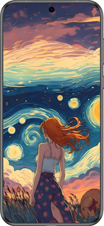 Силиконовый чехол Девушка Арт для Huawei Pura 70 - 6325u-3703 изображение 