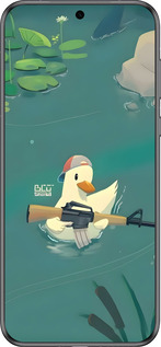 Силиконовый чехол Уточка с автоматом для Huawei Pura 70 - 6356u-3703 изображение 