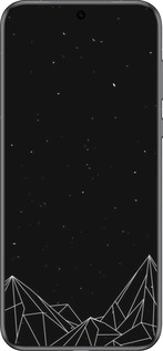 Силиконовый чехол Черно белые абстрактные горы для Huawei Pura 70 - 6437u-3703 изображение 