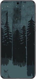 Силиконовый чехол Лиса и ночной лес для Huawei Pura 70 - 6481u-3703 изображение 