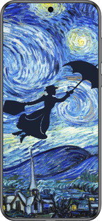 Силиконовый чехол С изображением Мэри Поппинс «Звездная ночь» для Huawei Pura 70 - 6487u-3703 изображение 