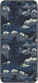 Силиконовый чехол Морская тематика в стиле арт-деко для Huawei Pura 70 - 6520u-3703 изображение 