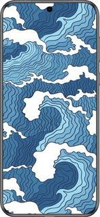 Силиконовый чехол Абстрактный рисунок морских волн для Huawei Pura 70 - 6538u-3703 изображение 