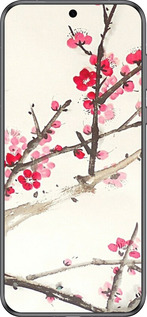 Силіконовий чехол Принт із зображенням цвітіння сакури для Huawei Pura 70 - 6545u-3703 изображение 