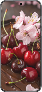 Силиконовый чехол Вишня в шоколаде для Huawei Pura 70 - 6698u-3703 изображение 