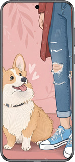 Силиконовый чехол Корги 3 для Huawei Pura 70 - 6707u-3703 изображение 