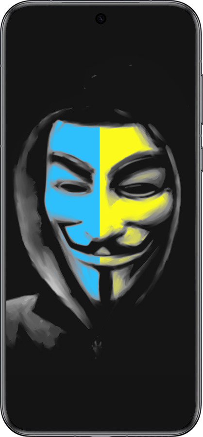 Силиконовый чехол Украинский анонимус для Huawei Pura 70 - 1062u-3703 изображение 