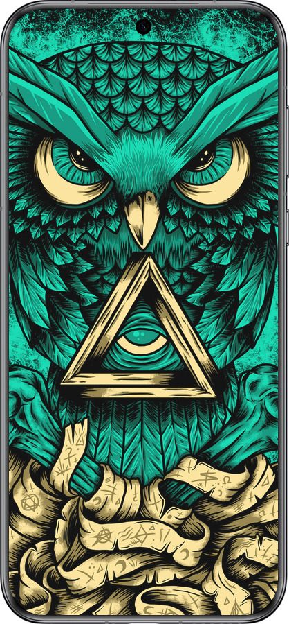 Силиконовый чехол Сова Арт-тату для Huawei Pura 70 - 3971u-3703 изображение 