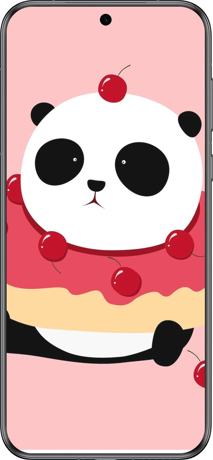 Силиконовый чехол Панда с пончиком для Huawei Pura 70 - 3991u-3703 изображение 