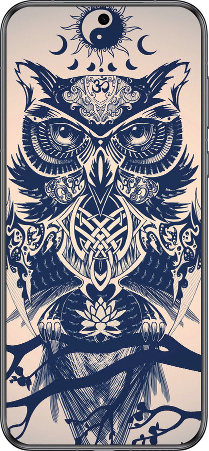 Силиконовый чехол Узорчатая сова для Huawei Pura 70 - 4000u-3703 изображение 