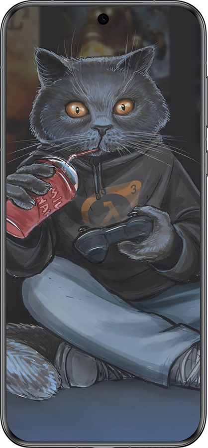 Силиконовый чехол gamer cat для Huawei Pura 70 - 4140u-3703 изображение 