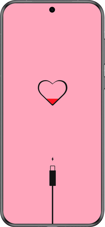 Силиконовый чехол Подзарядка сердца1 для Huawei Pura 70 - 4275u-3703 изображение 