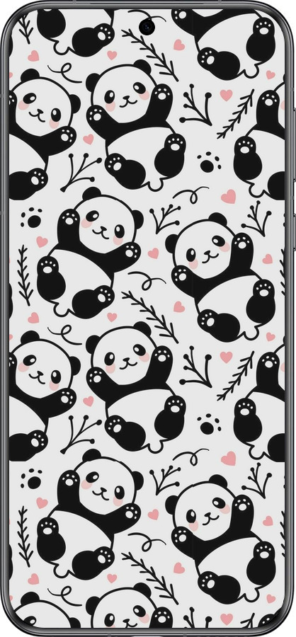 Силиконовый чехол Панды для Huawei Pura 70 - 4318u-3703 изображение 