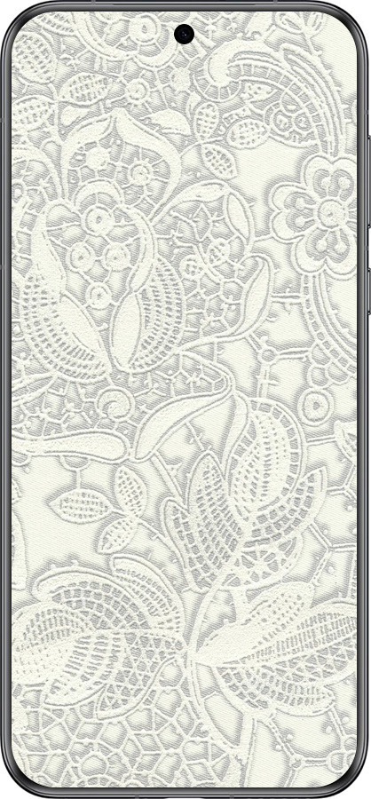 Силиконовый чехол Белое кружево для Huawei Pura 70 - 4383u-3703 изображение 