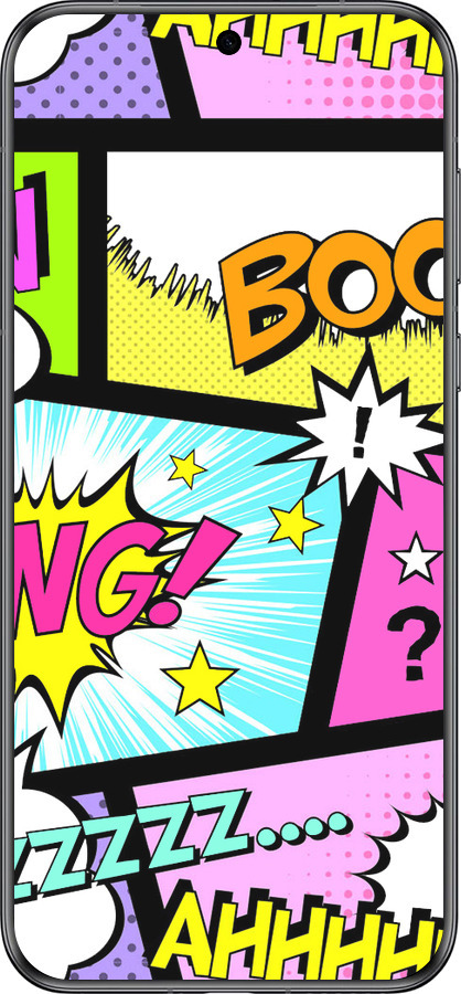 Силиконовый чехол Комикс 1 для Huawei Pura 70 - 4407u-3703 изображение 