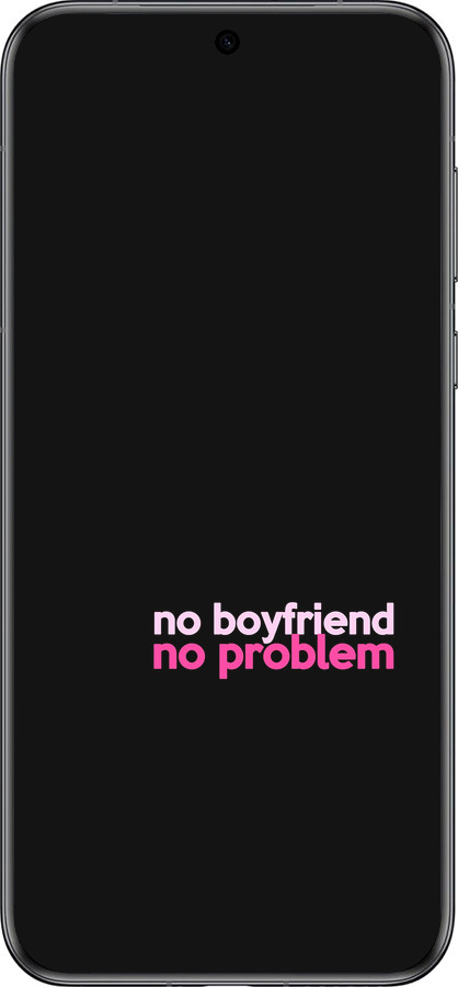 Силиконовый чехол no boyfriend no problem для Huawei Pura 70 - 4549u-3703 изображение 