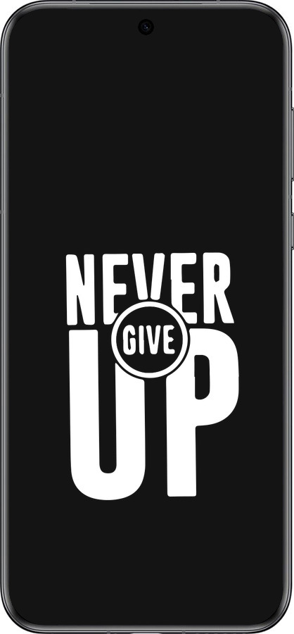 Силиконовый чехол Никогда не сдавайся для Huawei Pura 70 - 4572u-3703 изображение 