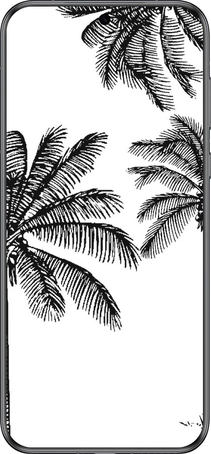 Силиконовый чехол Пальмы1 для Huawei Pura 70 - 4634u-3703 изображение 