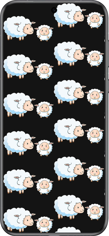 Силиконовый чехол Овечки1 для Huawei Pura 70 - 4637u-3703 изображение 