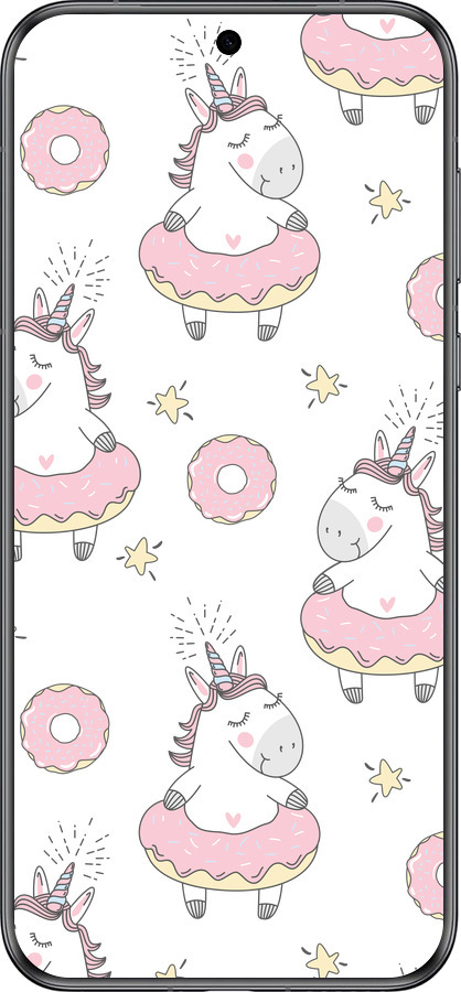 Силиконовый чехол Единорожки для Huawei Pura 70 - 4659u-3703 изображение 