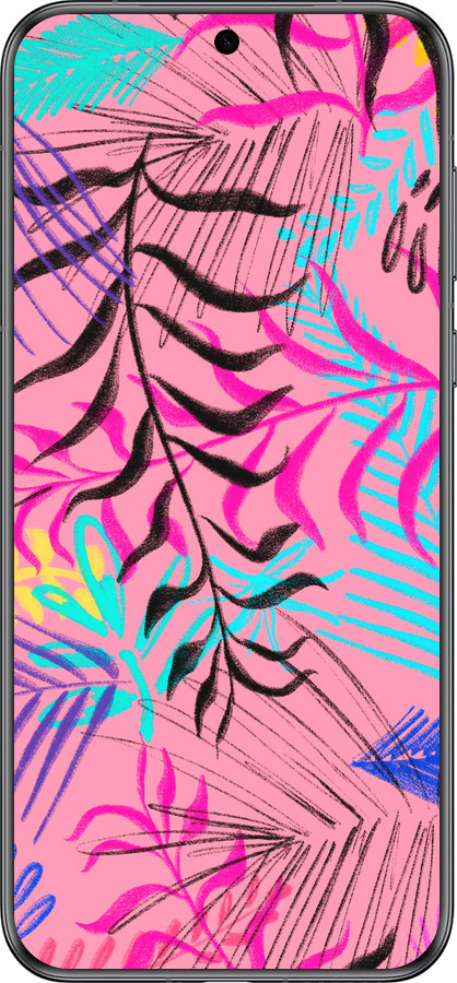 Силиконовый чехол Растительный узор 2 для Huawei Pura 70 - 4740u-3703 изображение 