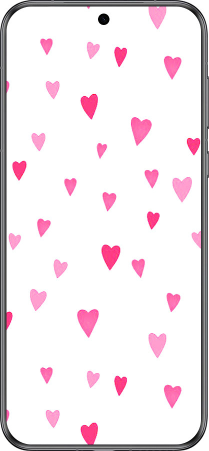 Силиконовый чехол Сердечки 2 для Huawei Pura 70 - 4763u-3703 изображение 