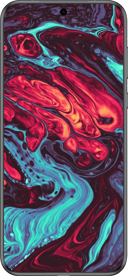 Силиконовый чехол Синяя красная абстакция для Huawei Pura 70 - 5339u-3703 изображение 