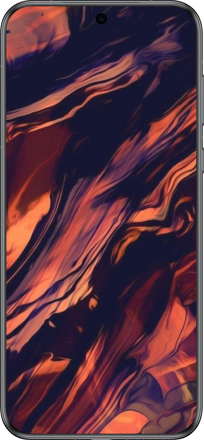 Силиконовый чехол Черно-оранжевая абстракция для Huawei Pura 70 - 5340u-3703 изображение 