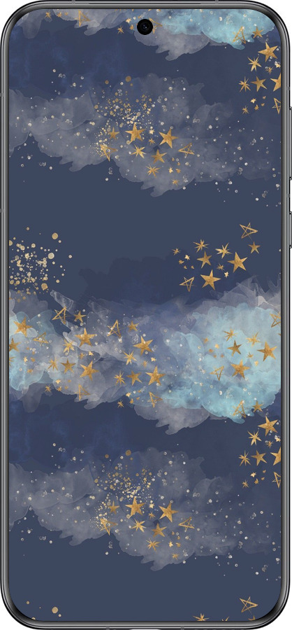 Силиконовый чехол Ночь золотые звезды для Huawei Pura 70 - 5421u-3703 изображение 