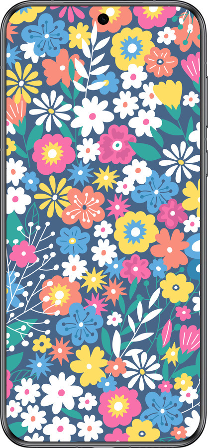 Силиконовый чехол Цветочный фон v4 для Huawei Pura 70 - 5494u-3703 изображение 