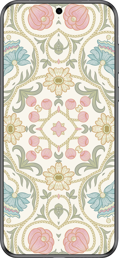 Силиконовый чехол Цветочный орнамент v2 для Huawei Pura 70 - 5513u-3703 изображение 