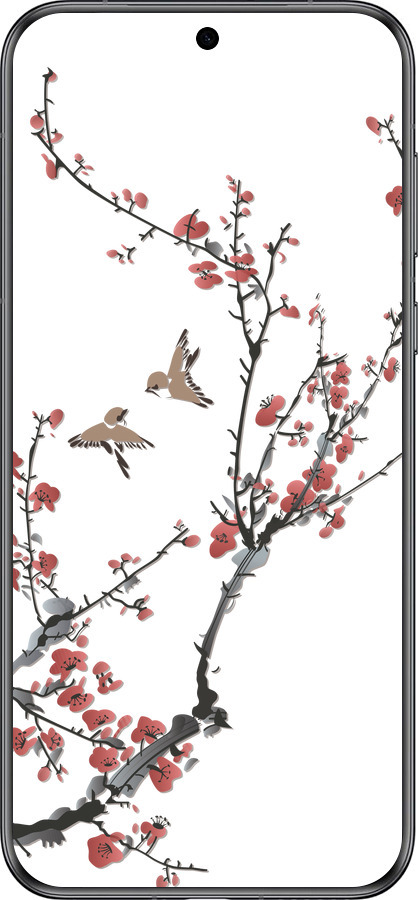 Силиконовый чехол Сакура v2 для Huawei Pura 70 - 5538u-3703 изображение 