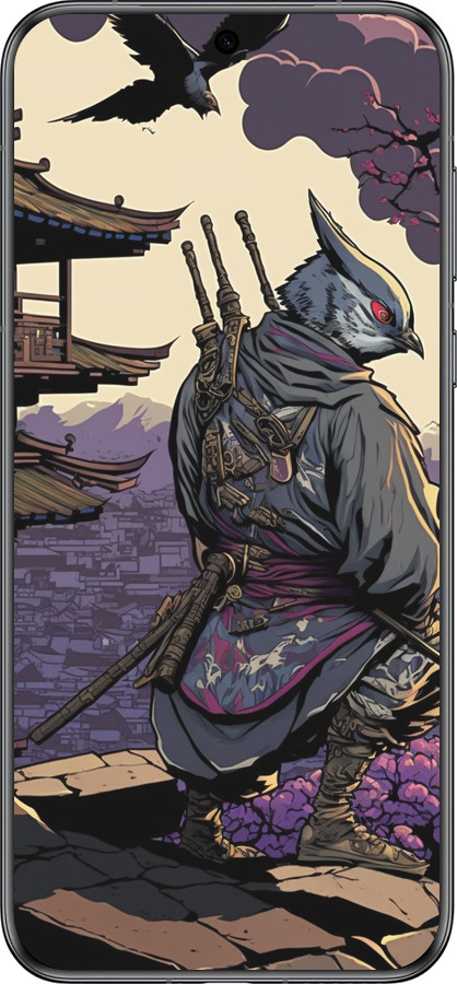 Силиконовый чехол Птица воин для Huawei Pura 70 - 5587u-3703 изображение 