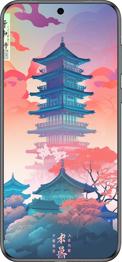 Силиконовый чехол Япония монастырь для Huawei Pura 70 - 5590u-3703 изображение 