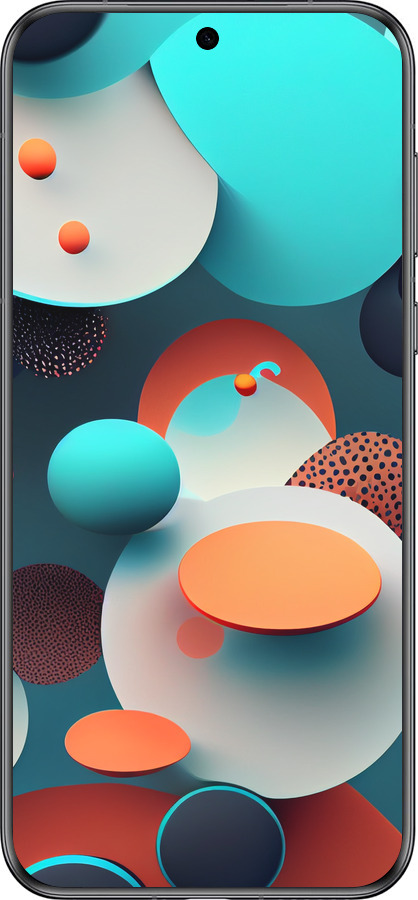 Силиконовый чехол Горошек абстракция для Huawei Pura 70 - 5608u-3703 изображение 