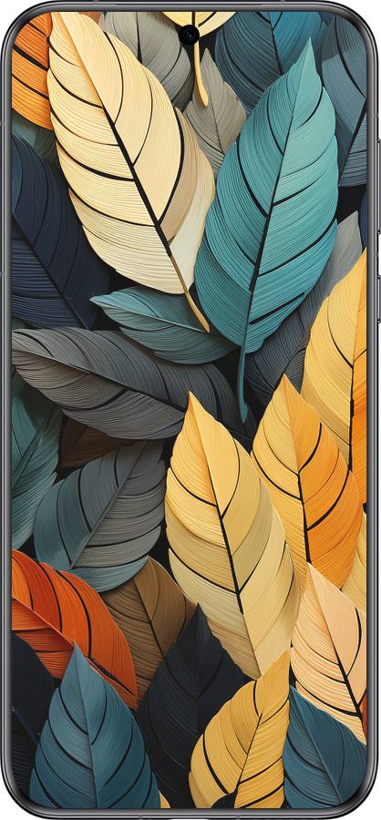 Силиконовый чехол Кольорове листя для Huawei Pura 70 - 5644u-3703 изображение 