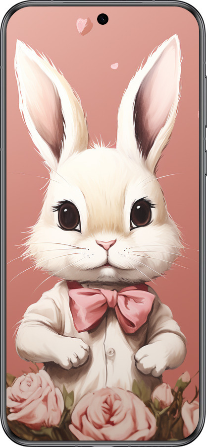 Силиконовый чехол Зайчик для Huawei Pura 70 - 5669u-3703 изображение 