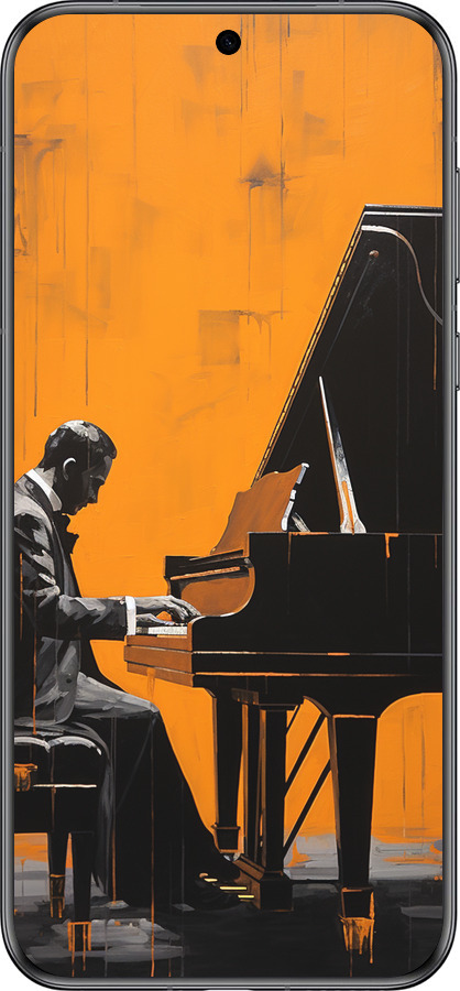 Силиконовый чехол Чехол для телефона Мужчина за Роялем для Huawei Pura 70 - 5938u-3703 изображение 