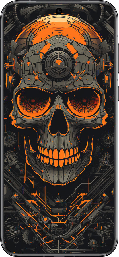 Силиконовый чехол Череп для Huawei Pura 70 - 5952u-3703 изображение 