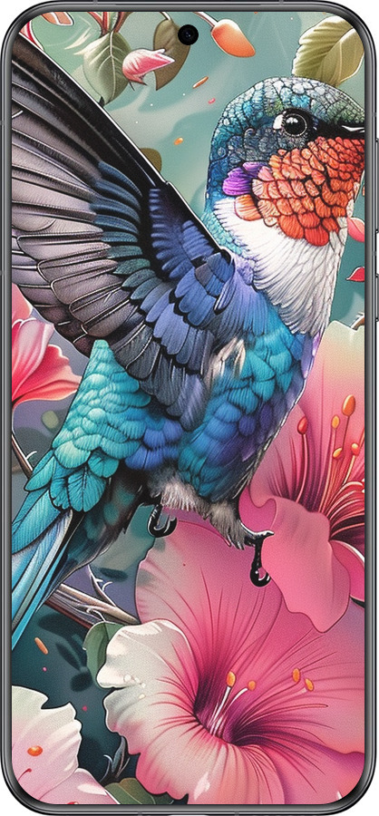 Силиконовый чехол Сказочная колибри для Huawei Pura 70 - 6051u-3703 изображение 