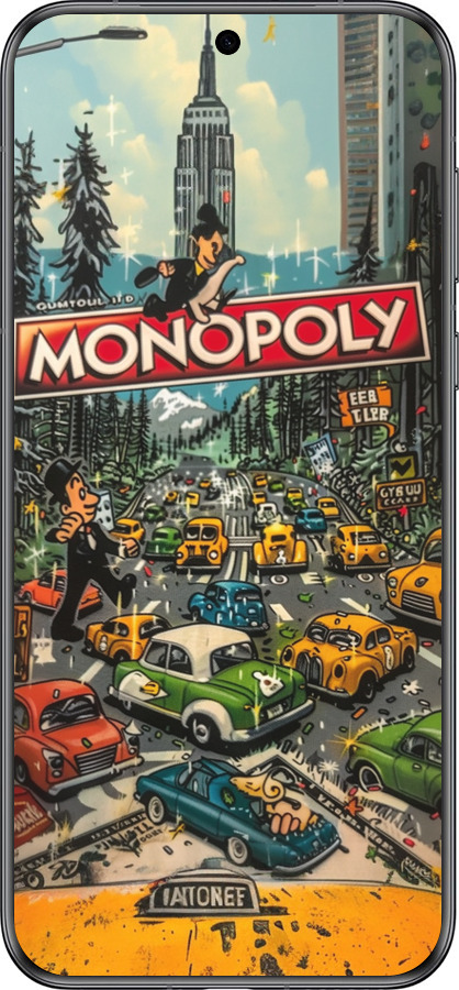 Силиконовый чехол Городской драйв Monopoly для Huawei Pura 70 - 6088u-3703 изображение 