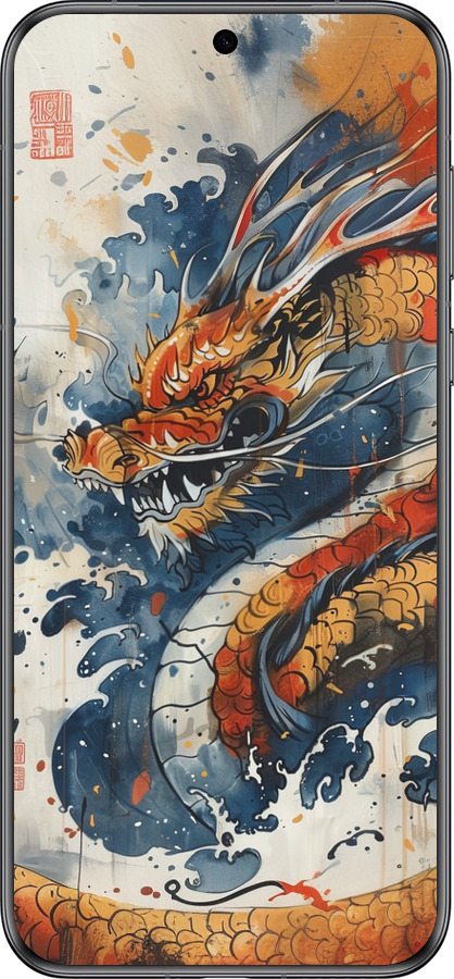 Силиконовый чехол Ярость дракона для Huawei Pura 70 - 6112u-3703 изображение 