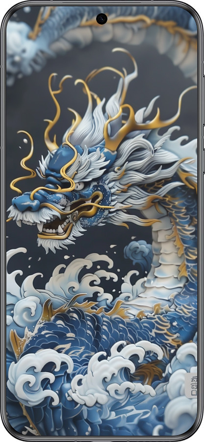 Силиконовый чехол Водяной дракон для Huawei Pura 70 - 6113u-3703 изображение 