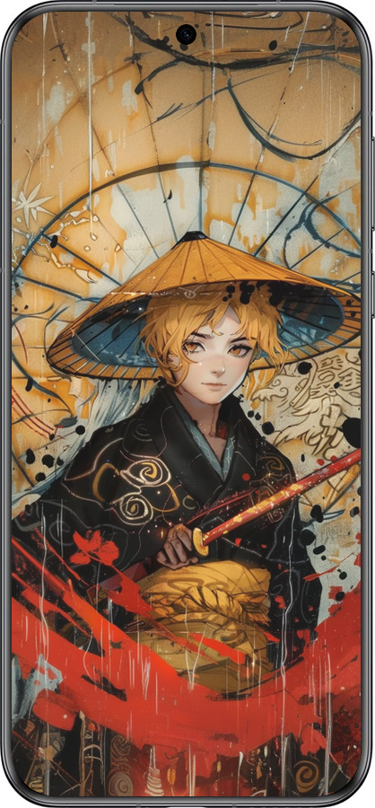 Силиконовый чехол Самурайская отвага для Huawei Pura 70 - 6115u-3703 изображение 